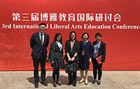 Prof. Isabella Poon (middle), Pro-Vice-Chancellor and Prof. Leung Mei Yee (first from right), Director of University General Education join the event on behalf of CUHK